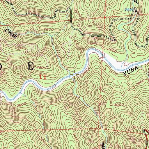 Topographic Map of Jefferson Creek, CA