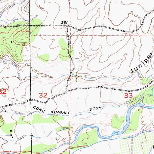 Topographic Map of Juniper Gulch, CA