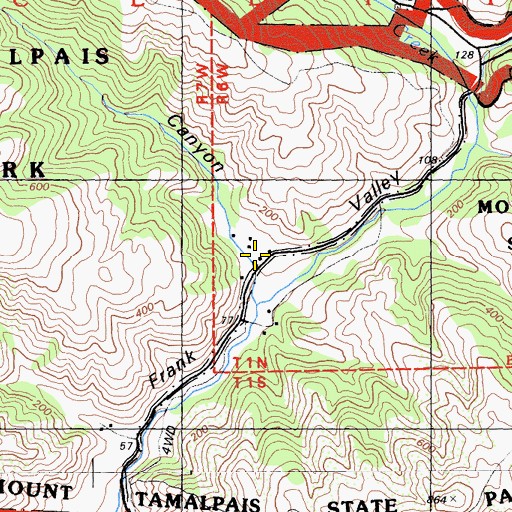 Topographic Map of Kent Canyon, CA
