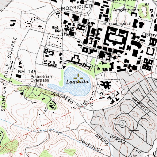 Topographic Map of Lagunita, CA