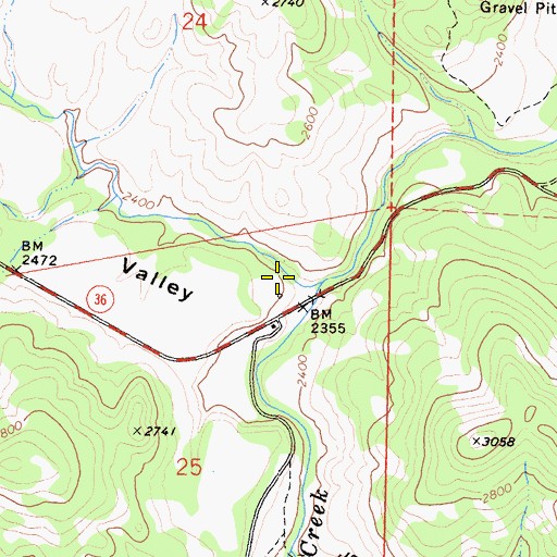 Topographic Map of Larabee Valley, CA