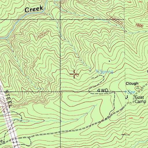 Topographic Map of Lee Camp, CA
