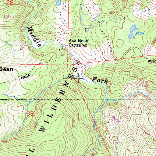 Topographic Map of Line Gulch, CA