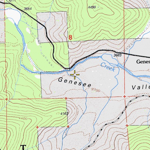 Topographic Map of Little Grizzly Creek, CA