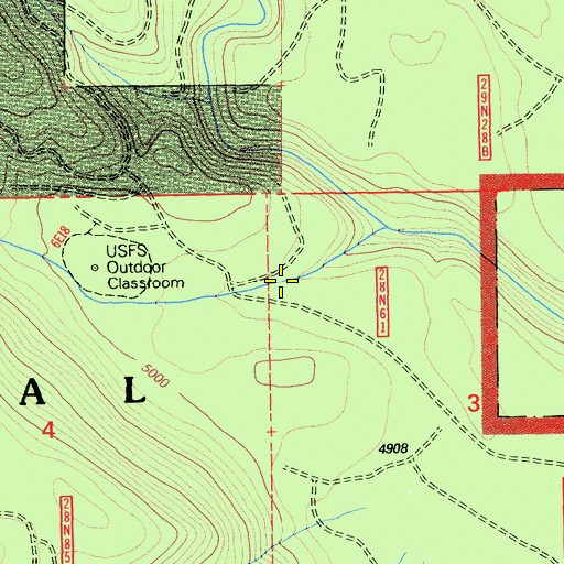 Topographic Map of Locherman Canyon, CA