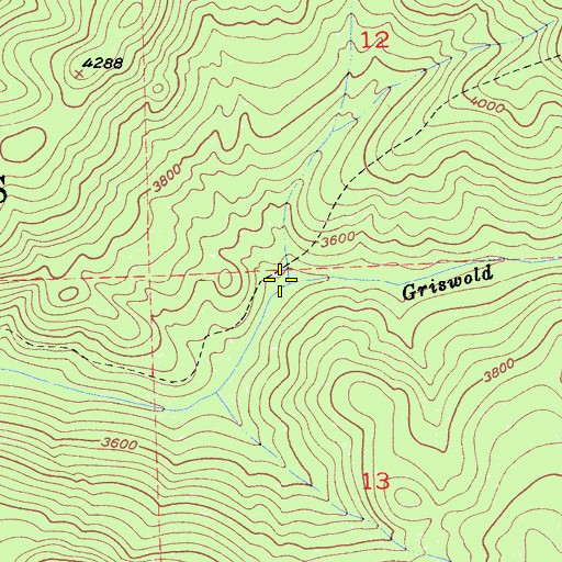 Topographic Map of Long Canyon, CA