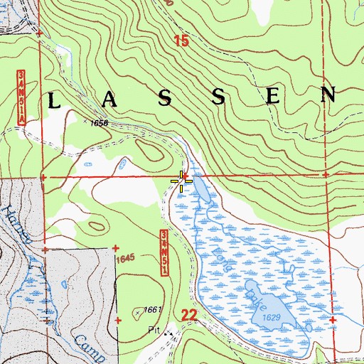 Topographic Map of Long Valley, CA