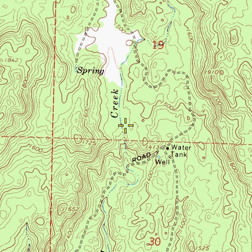 Topographic Map of Long Valley, CA