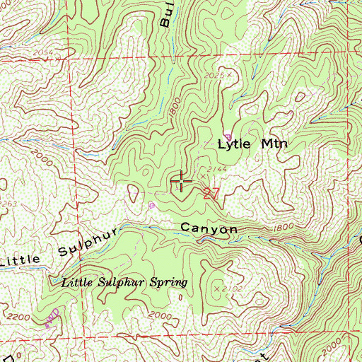 Topographic Map of Lytle Mountain, CA