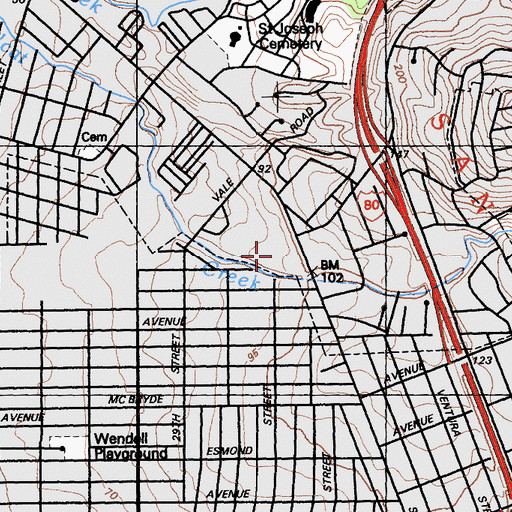 Topographic Map of Lytton Rancheria, CA