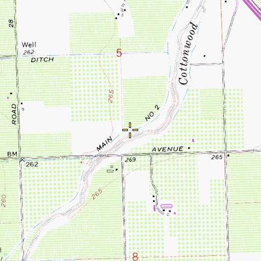 Topographic Map of Main Number Two, CA