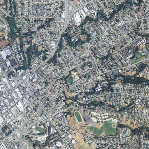 Aerial/Satellite Image of Markham Elementary School (historical), CA