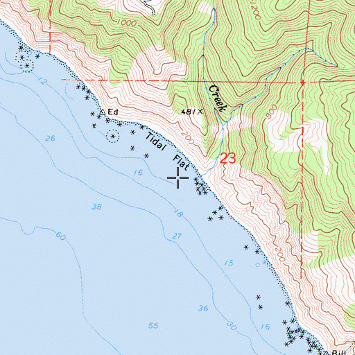 Topographic Map of McKee Creek, CA