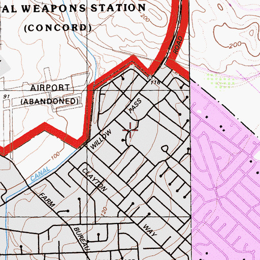 Topographic Map of Monte Gardens Elementary School, CA