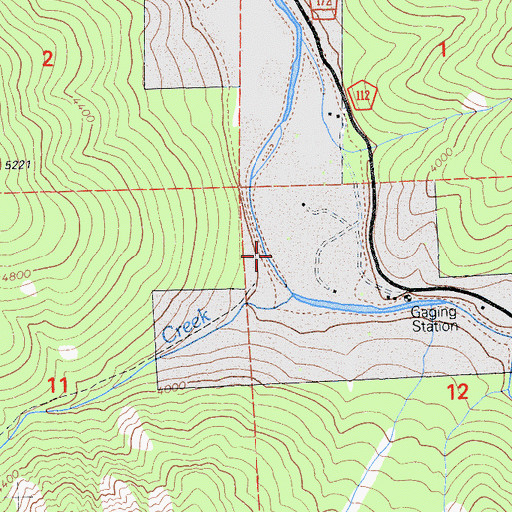 Topographic Map of Montgomery Creek, CA