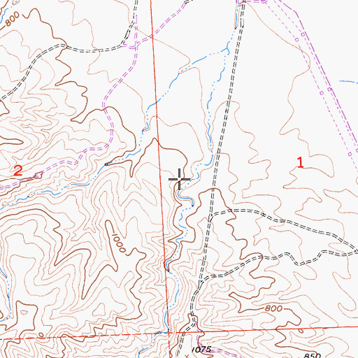 Topographic Map of Moreno Gulch, CA