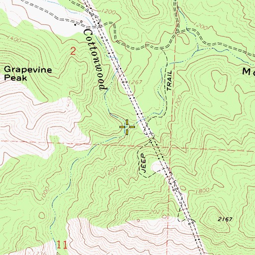 Topographic Map of Morgan Canyon, CA