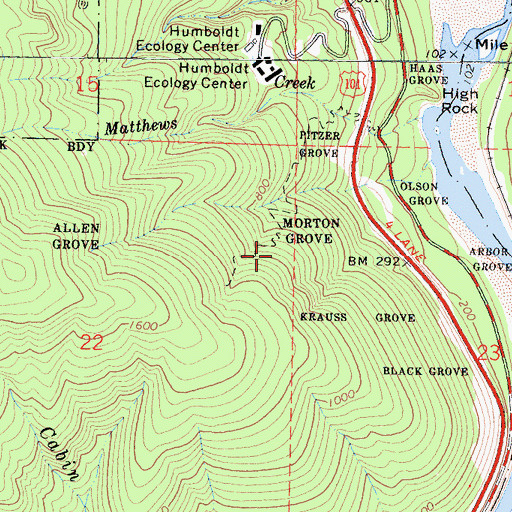 Topographic Map of Morton Grove, CA
