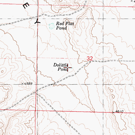 Topographic Map of Dolittle Pond, AZ
