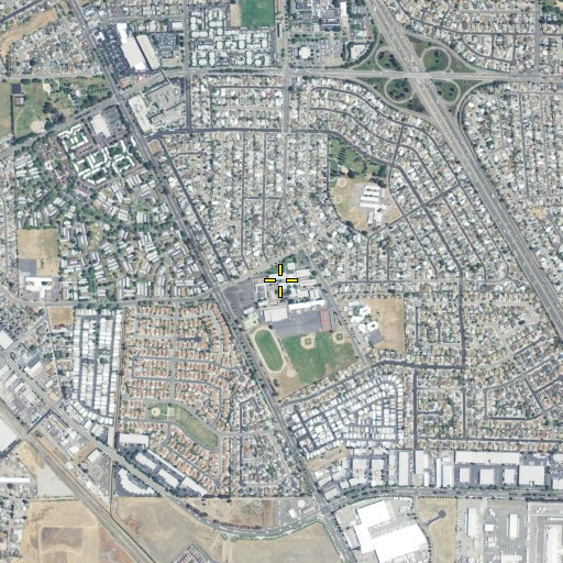 Aerial/Satellite Image of Mount Eden High School, CA