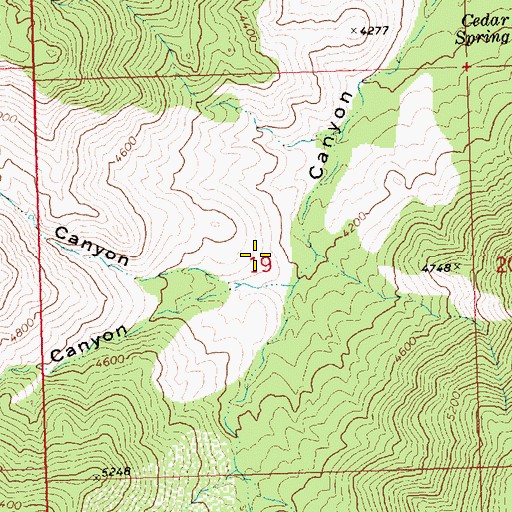Topographic Map of Fall Spring, AZ