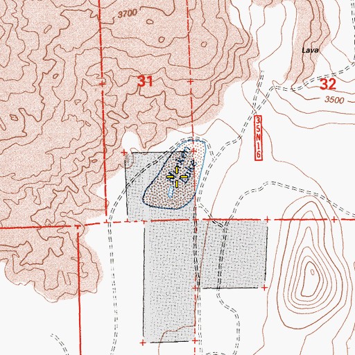 Topographic Map of Murken Lake, CA