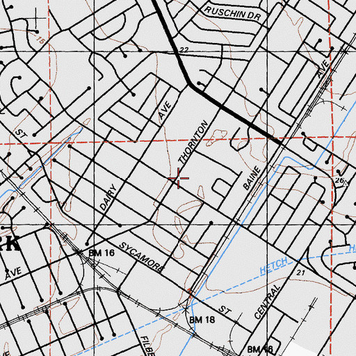 Topographic Map of Newark Pavilion, CA