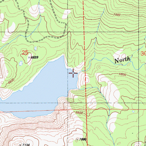 Topographic Map of North Creek, CA
