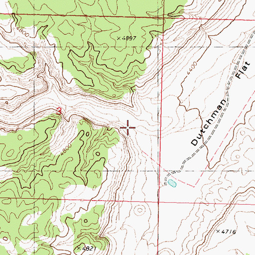 Topographic Map of Hole-n-Wall Canyon, AZ