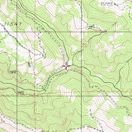 Topographic Map of Osser Creek, CA