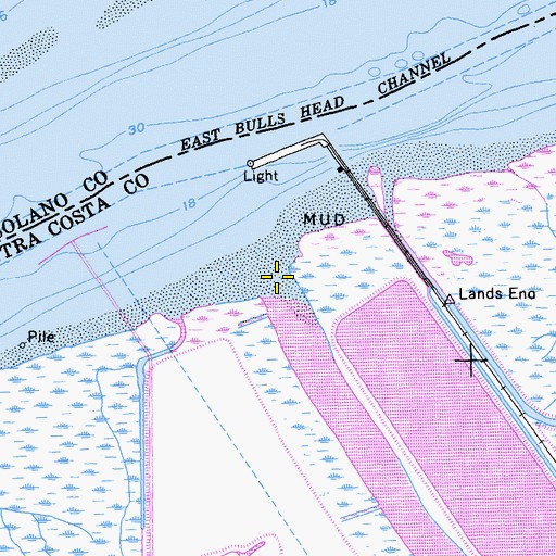 Topographic Map of Pacheco Creek, CA