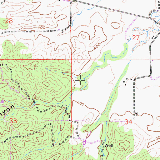 Topographic Map of Parker Canyon, CA