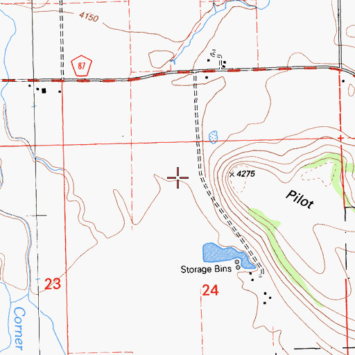 Topographic Map of Pilot Butte, CA