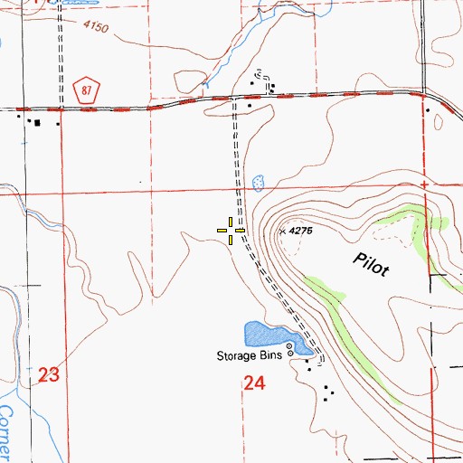 Topographic Map of Pilot Butte, CA