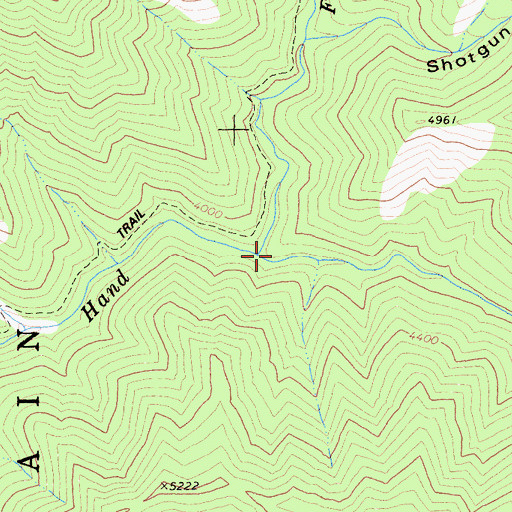Topographic Map of Pointers Gulch, CA