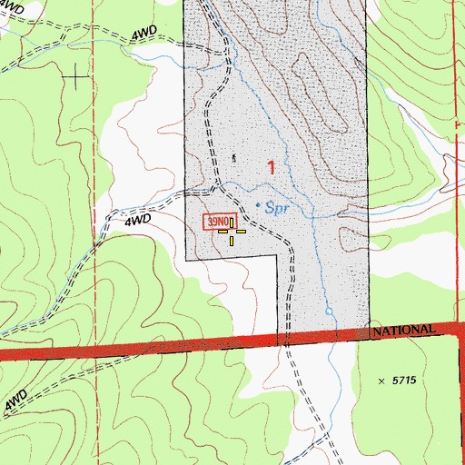 Topographic Map of Portuguese Sheep Camp, CA