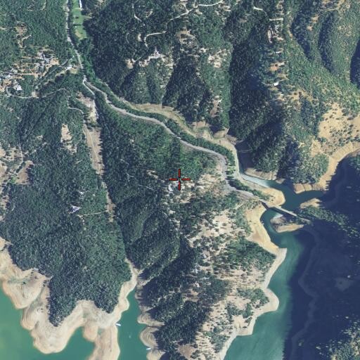 Aerial/Satellite Image of Mount Ratchel, CA