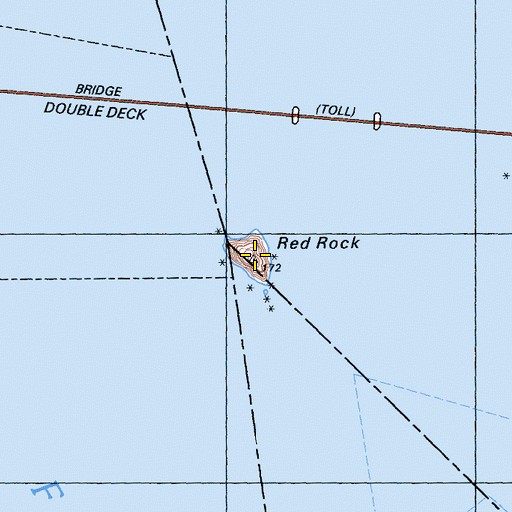 Topographic Map of Red Rock, CA