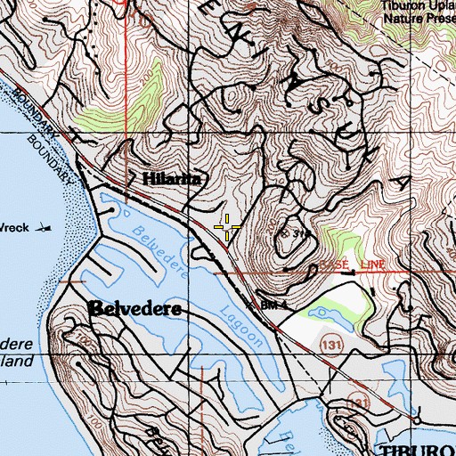 Topographic Map of Reed Elementary School, CA