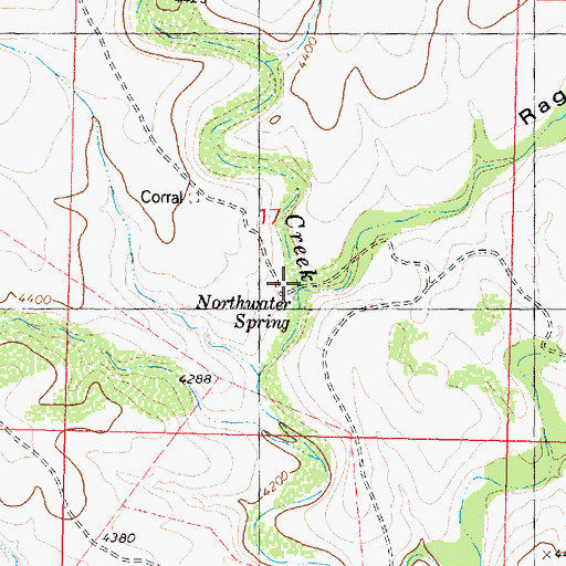Topographic Map of Rag Canyon, AZ