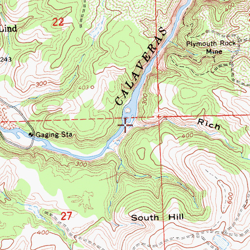 Topographic Map of Rich Gulch, CA