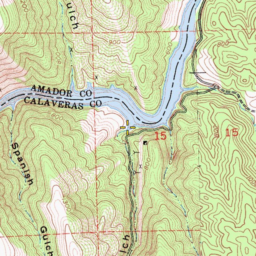 Topographic Map of Rich Gulch, CA