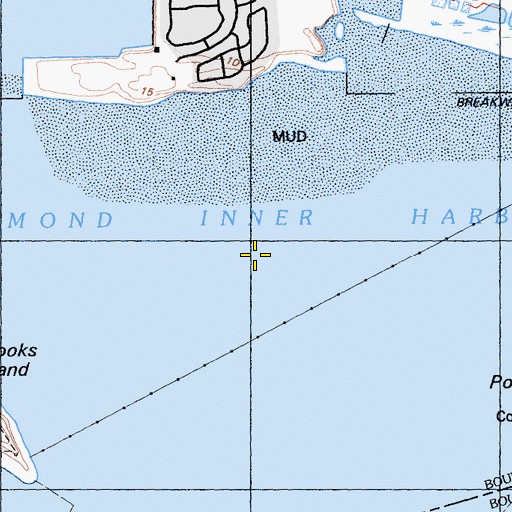 Topographic Map of Richmond Inner Harbor, CA