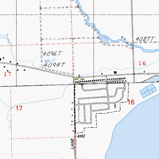 Topographic Map of Riverside School, CA