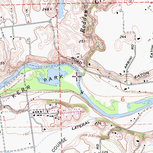Topographic Map of Rodden Creek, CA