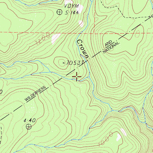 Topographic Map of Rodgers Creek, CA
