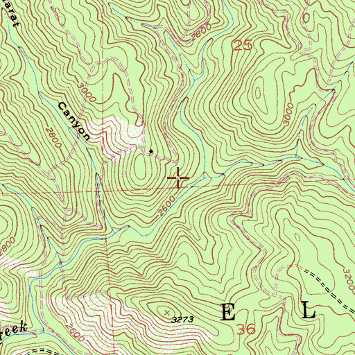 Topographic Map of Sailor Ravine, CA