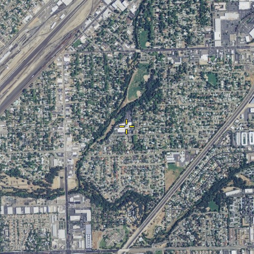 Aerial/Satellite Image of Saint Rose School, CA