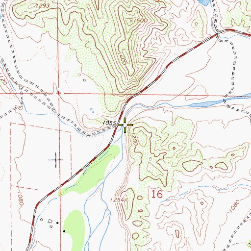 Topographic Map of Salt Creek, CA