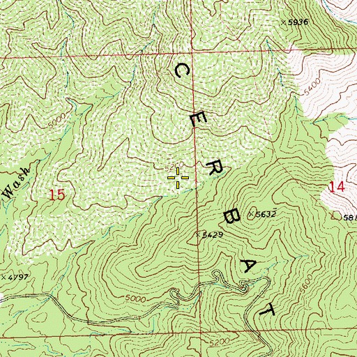 Topographic Map of Swicker Spring, AZ